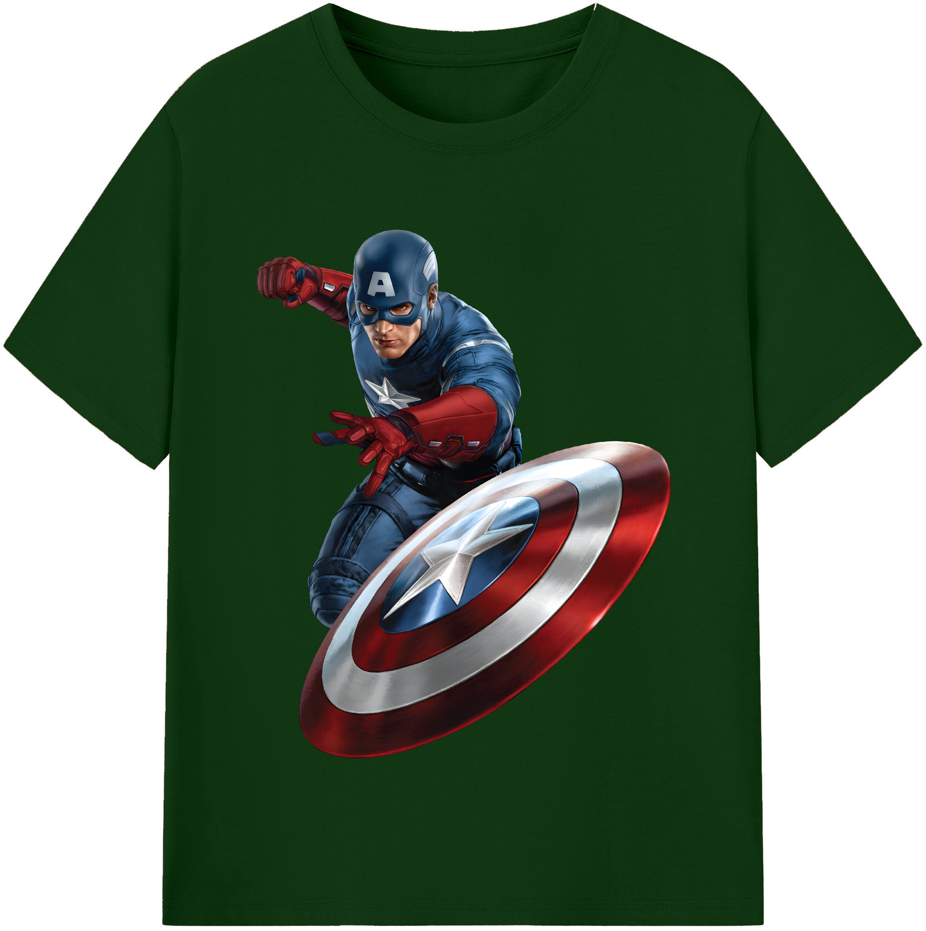 （画像用） アベンジャーズ The Avengers 綿100％半袖Tシャツ（フロントプリント）